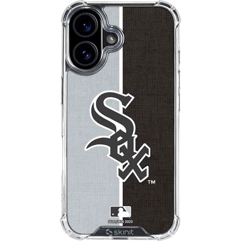 MLB Chicago White Sox Split iPhone 17 Clear Case