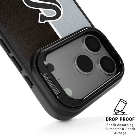 MLB Chicago White Sox Split iPhone 17 Pro Kickstand Case