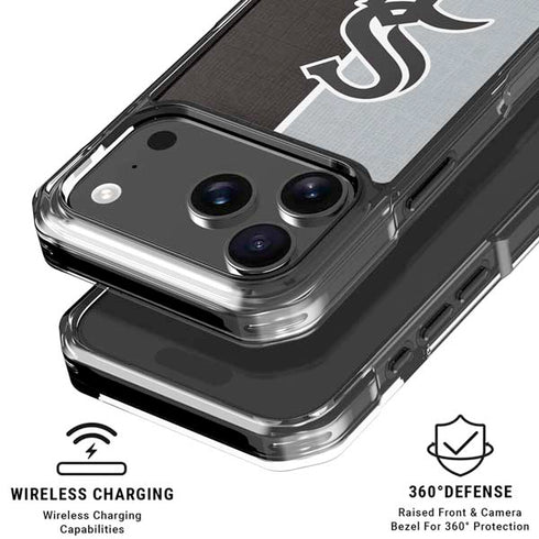 MLB Chicago White Sox Split iPhone 17 Pro MagSafe Case