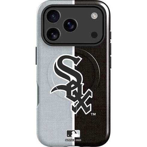 MLB Chicago White Sox Split iPhone 17 Pro Magsafe Impact Case
