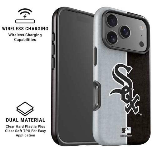 MLB Chicago White Sox Split iPhone 17 Pro Magsafe Impact Case