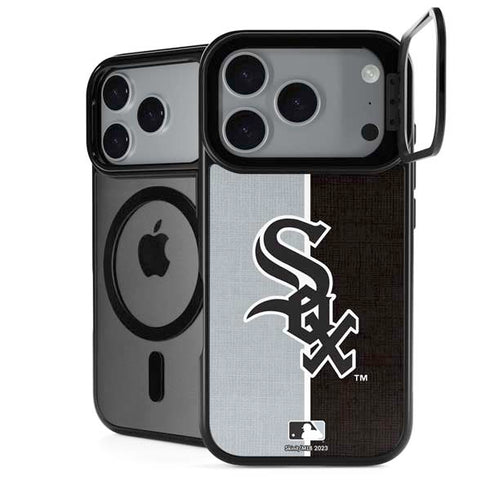 MLB Chicago White Sox Split iPhone 17 Pro Max Kickstand Case