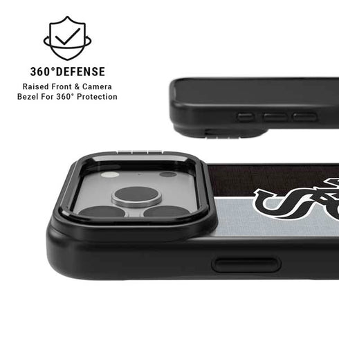 MLB Chicago White Sox Split iPhone 17 Pro Max Kickstand Case