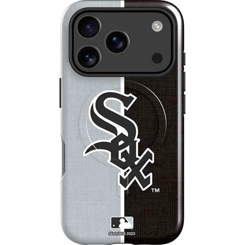 MLB Chicago White Sox Split iPhone 17 Pro Max Magsafe Impact Case
