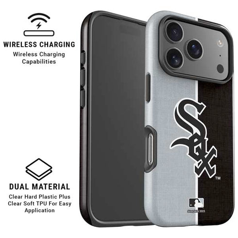 MLB Chicago White Sox Split iPhone 17 Pro Max Magsafe Impact Case