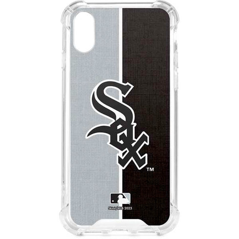 MLB Chicago White Sox Split iPhone XS Clear Case