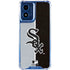 MLB Chicago White Sox Split Moto G 5G (2024) Clear Case