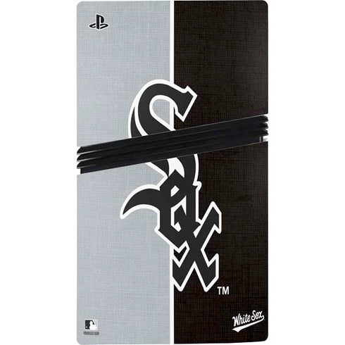 MLB Chicago White Sox Split PS5 Pro Disk Console Skin