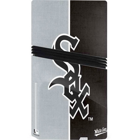 MLB Chicago White Sox Split PS5 Pro Disk Console Skin