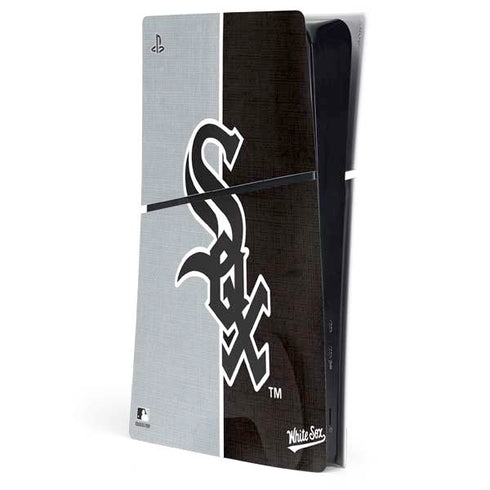 MLB Chicago White Sox Split PS5 Slim Digital Edition Console Skin