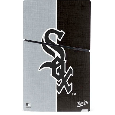 MLB Chicago White Sox Split PS5 Slim Digital Edition Console Skin