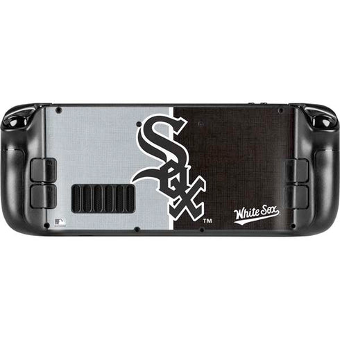 MLB Chicago White Sox Split Steam Deck Handheld Gaming Computer OLED Skin
