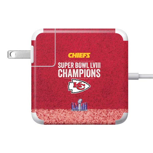 NFL Chiefs Super Bowl LVIII Champions 85W Power Adapter (15 and 17 inch MacBook Pro Charger) Skin