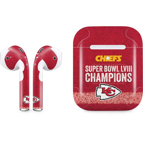NFL Chiefs Super Bowl LVIII Champions Apple AirPods 2 Skin