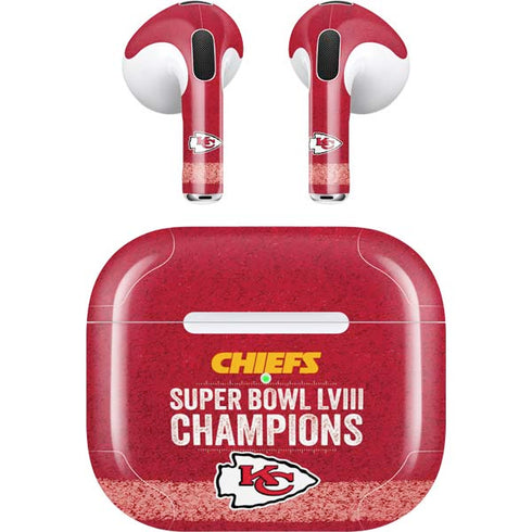 NFL Chiefs Super Bowl LVIII Champions Apple AirPods (3rd Gen 2021) Skin