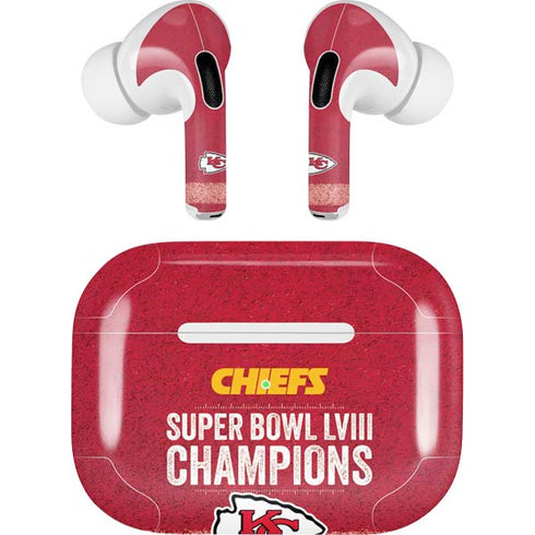 NFL Chiefs Super Bowl LVIII Champions Apple AirPods Pro Skin