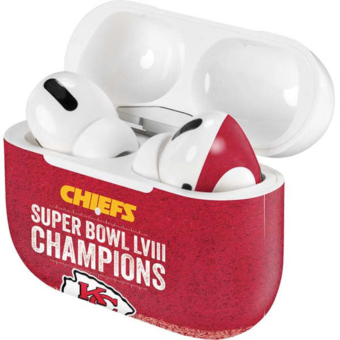 NFL Chiefs Super Bowl LVIII Champions Apple AirPods Pro Skin