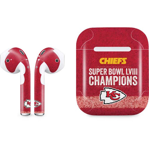 NFL Chiefs Super Bowl LVIII Champions Apple AirPods Skin