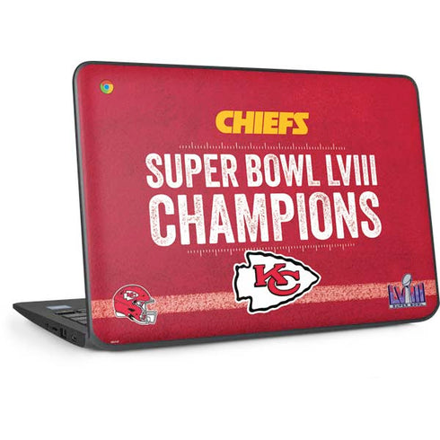 NFL Chiefs Super Bowl LVIII Champions HP Chromebook Skin