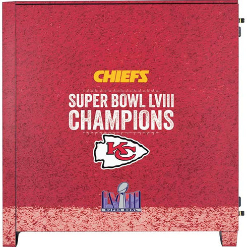 NFL Chiefs Super Bowl LVIII Champions Corsair 4000D Tempered Glass Mid-Tower ATX Case Skin