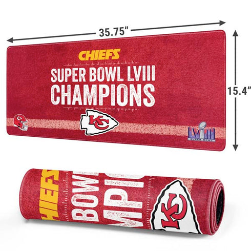 NFL Chiefs Super Bowl LVIII Champions Gaming Mouse Pad