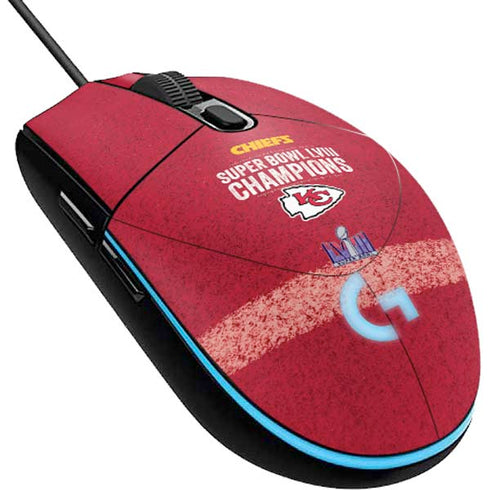 NFL Chiefs Super Bowl LVIII Champions G203 Prodigy RGB Wired Gaming Mouse Skin