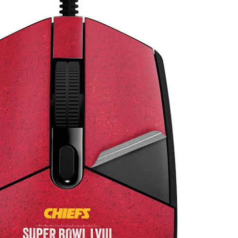 NFL Chiefs Super Bowl LVIII Champions G203 Prodigy RGB Wired Gaming Mouse Skin