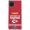 NFL Chiefs Super Bowl LVIII Champions Galaxy A12 Clear Case