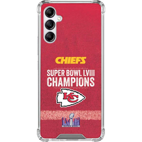 NFL Chiefs Super Bowl LVIII Champions Galaxy A15 5G Clear Case