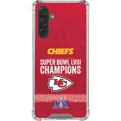 NFL Chiefs Super Bowl LVIII Champions Galaxy A17 Clear Case