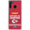 NFL Chiefs Super Bowl LVIII Champions Galaxy A21 Clear Case