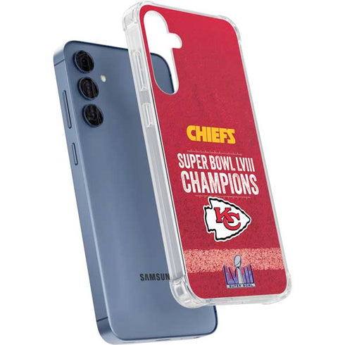 NFL Chiefs Super Bowl LVIII Champions Galaxy A35 5G Clear Case