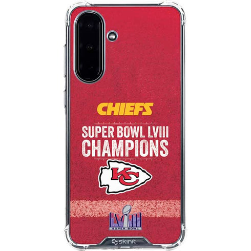 NFL Chiefs Super Bowl LVIII Champions Galaxy A36 5G Clear Case