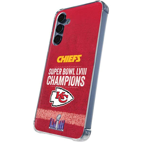 NFL Chiefs Super Bowl LVIII Champions Galaxy A55 5G Clear Case