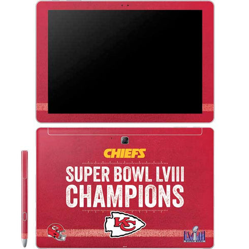 NFL Chiefs Super Bowl LVIII Champions Galaxy Book 12in Skin