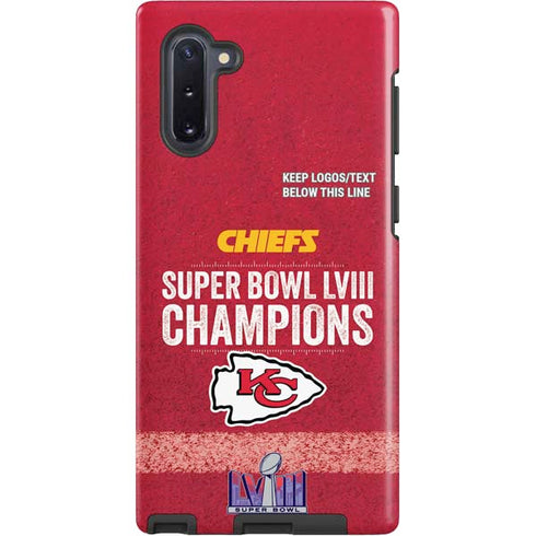 NFL Chiefs Super Bowl LVIII Champions Galaxy Note 10 Pro Case