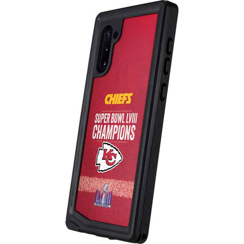 NFL Chiefs Super Bowl LVIII Champions Galaxy Note 10 Waterproof Case