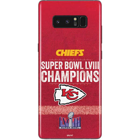 NFL Chiefs Super Bowl LVIII Champions Galaxy Note 8 Skin