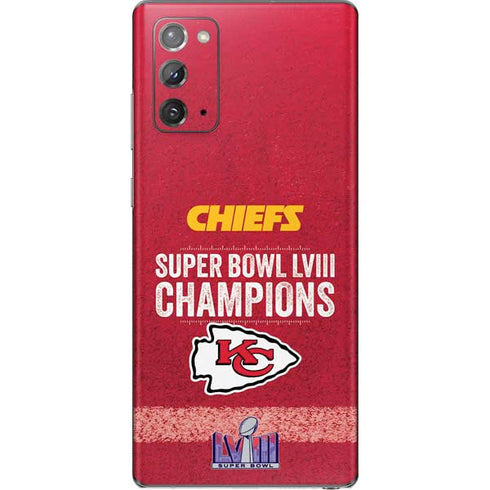NFL Chiefs Super Bowl LVIII Champions Galaxy Note20 5G Skin