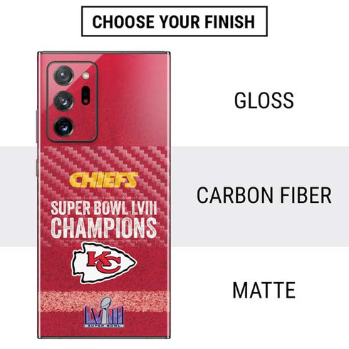NFL Chiefs Super Bowl LVIII Champions Galaxy Note20 Ultra 5G Skin