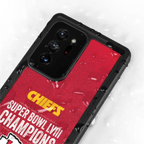 NFL Chiefs Super Bowl LVIII Champions Galaxy Note20 Ultra 5G Waterproof Case