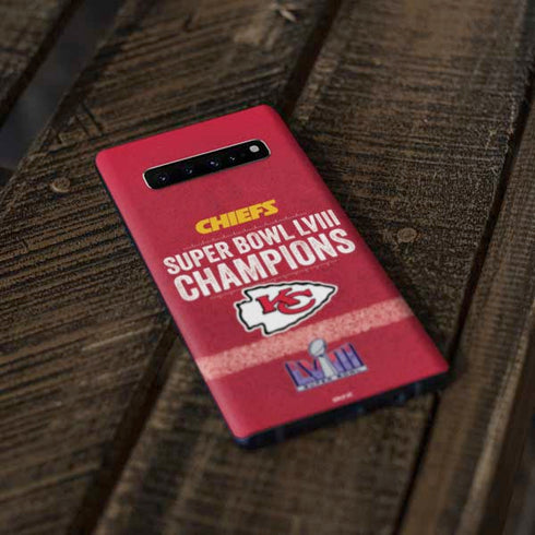 NFL Chiefs Super Bowl LVIII Champions Galaxy S10 Skin