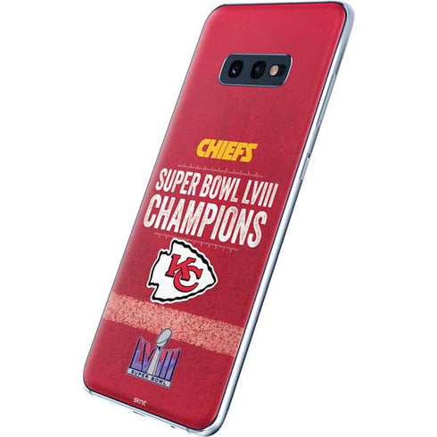 NFL Chiefs Super Bowl LVIII Champions Galaxy S10e Skin