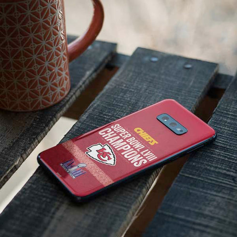 NFL Chiefs Super Bowl LVIII Champions Galaxy S10e Skin