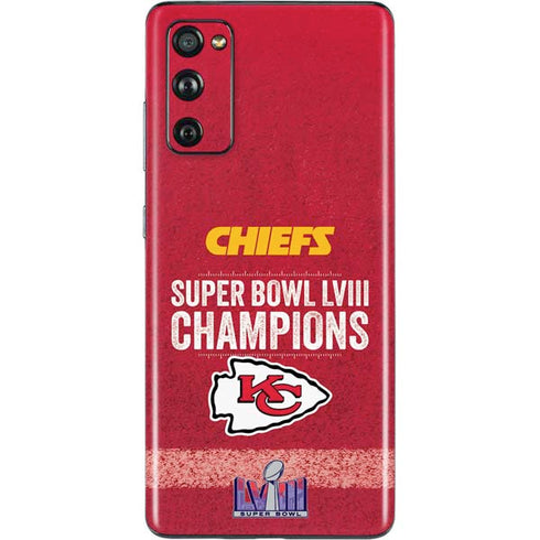 NFL Chiefs Super Bowl LVIII Champions Galaxy S20 Fan Edition Skin