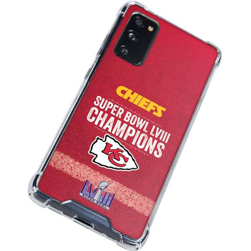 NFL Chiefs Super Bowl LVIII Champions Galaxy S20 FE Clear Case