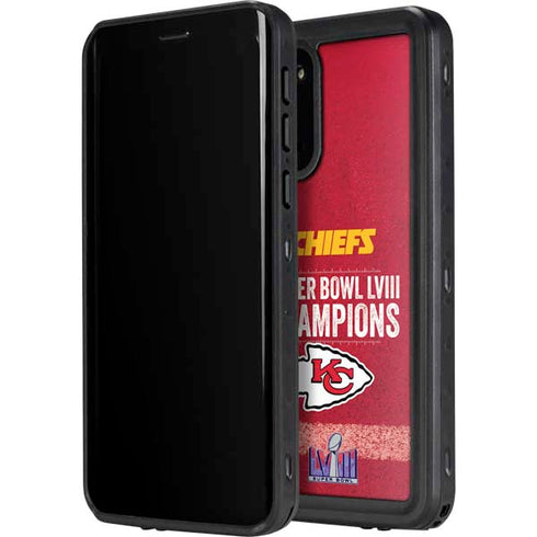 NFL Chiefs Super Bowl LVIII Champions Galaxy S20 Plus Waterproof Case