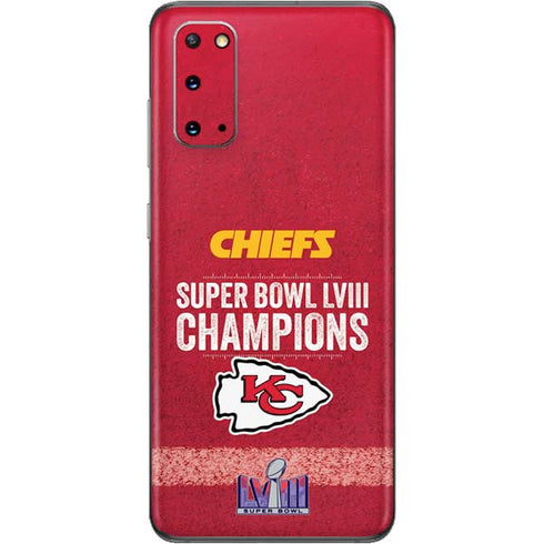 NFL Chiefs Super Bowl LVIII Champions Galaxy S20 Skin