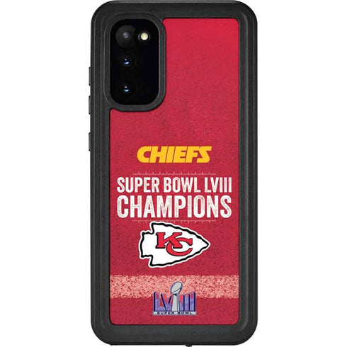 NFL Chiefs Super Bowl LVIII Champions Galaxy S20 Waterproof Case