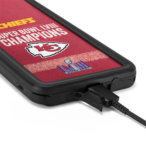 NFL Chiefs Super Bowl LVIII Champions Galaxy S20 Waterproof Case